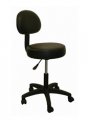 Round Gas Lift Stool with backrest